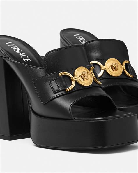 mules versace|versace medusa mules.